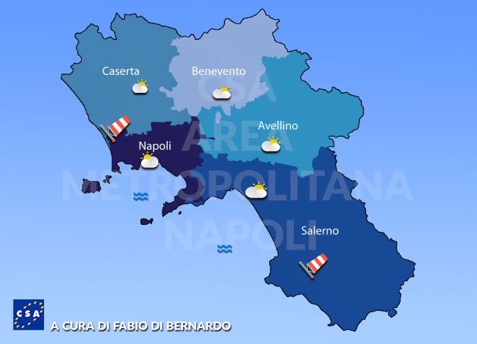 Previsioni Campania 28/12/2021 – 29/12/2021 Martedì e Mercoledì – CSA Meteo