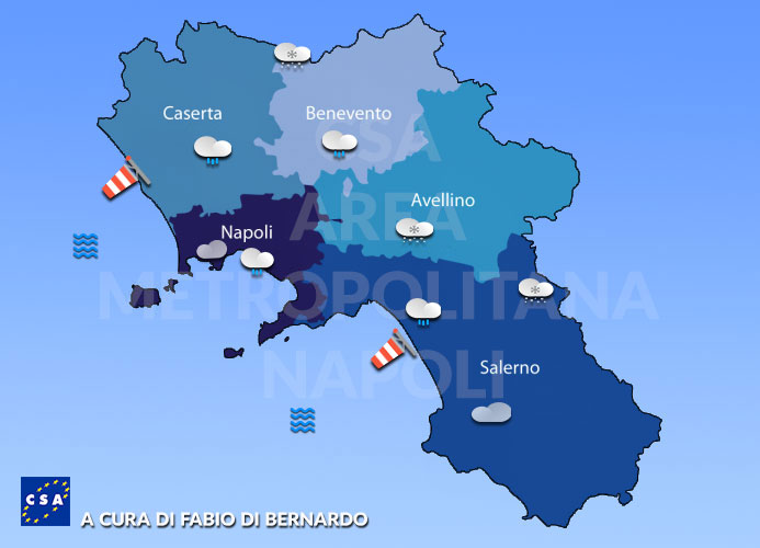 Previsioni Campania 26/02/2022 Sabato – CSA Meteo