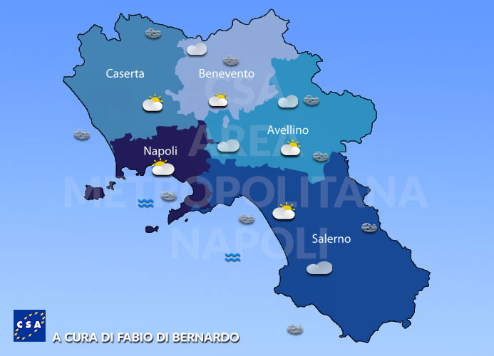 Previsioni Campania 13/04/2022 Mercoledì – CSA Meteo