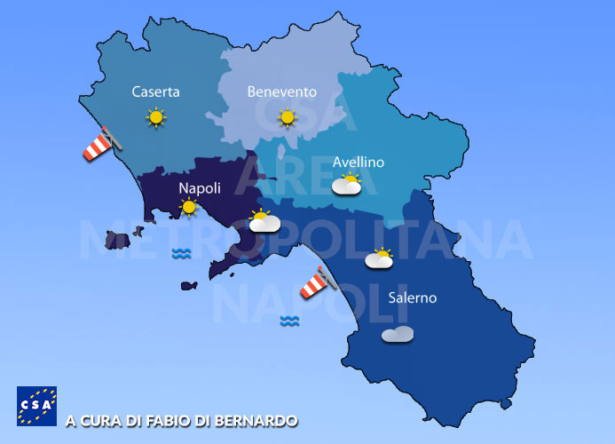 Previsioni Campania 29/04/2022 Venerdì – CSA Meteo