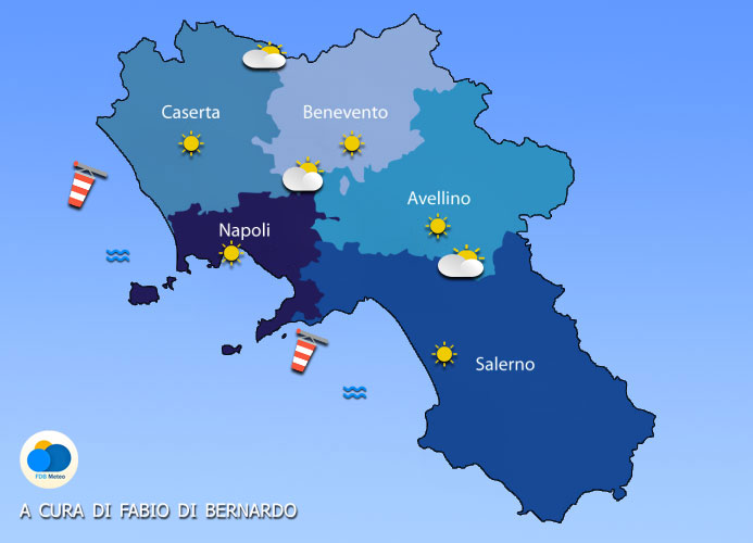 Previsioni Campania 15/04/2024 – lunedì – CSA meteo