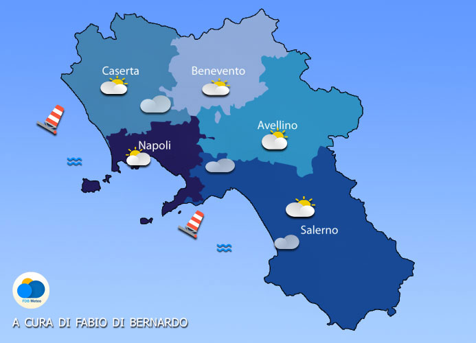 Previsioni Campania 25/03/2023 Sabato – CSA Meteo