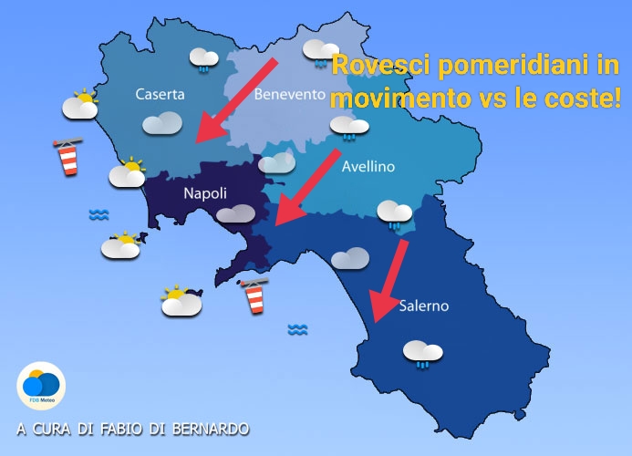 Previsioni Campania 19/04/2023 Mercoledì – CSA Meteo