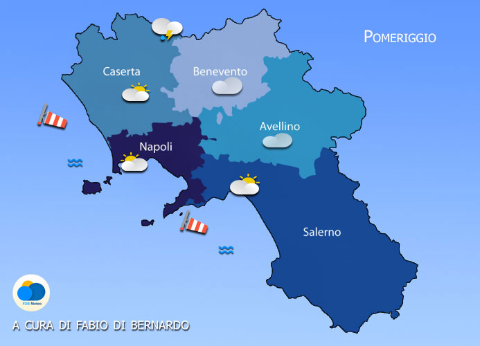 Previsioni Campania 31/07/2023 – Lunedì – CSA Meteo