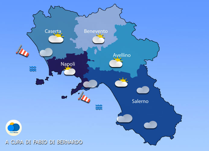 Previsioni Campania 19/09/2023 – MARTEDI’ – CSA Meteo