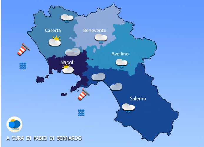 Previsioni Campania 24/09/2023 – DOMENICA – CSA Meteo