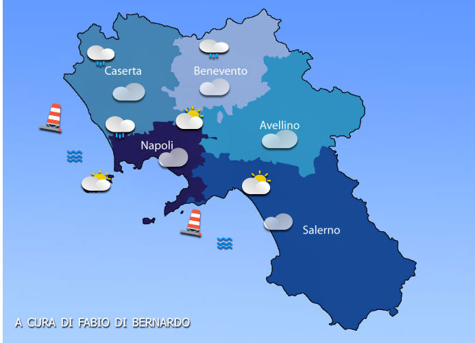 Previsioni Campania 19/10/2023 – GIOVEDI’ –  CSA Meteo