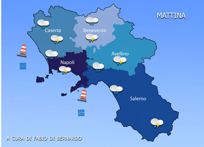 Previsioni Campania 21/10/2023 – SABATO –  CSA Meteo
