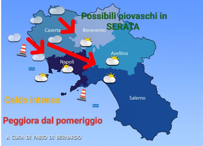 Previsioni Campania 24/10/2023 – MARTEDI’ –  CSA Meteo