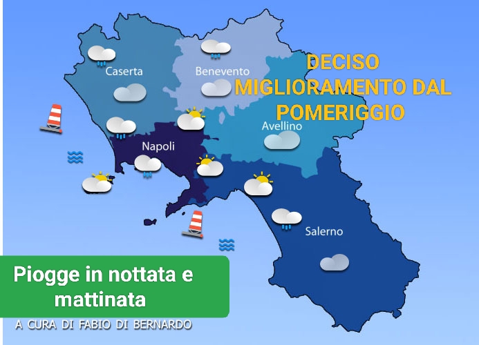Previsioni Campania 08/11/2023 – MERCOLEDI’ – CSA Meteo