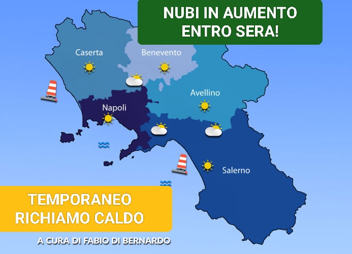 Previsioni Campania 30/10/2023 – LUNEDI’ –  CSA Meteo