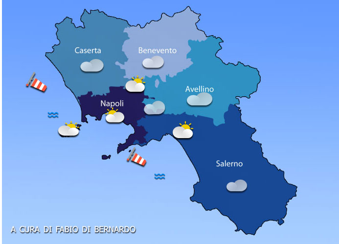 Previsioni Campania 06/11/2023 – LUNEDI’ –  CSA Meteo