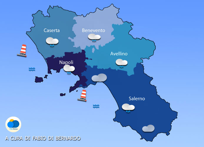 Previsioni Campania 10/11/2023 – VENERDI’ – CSA Meteo