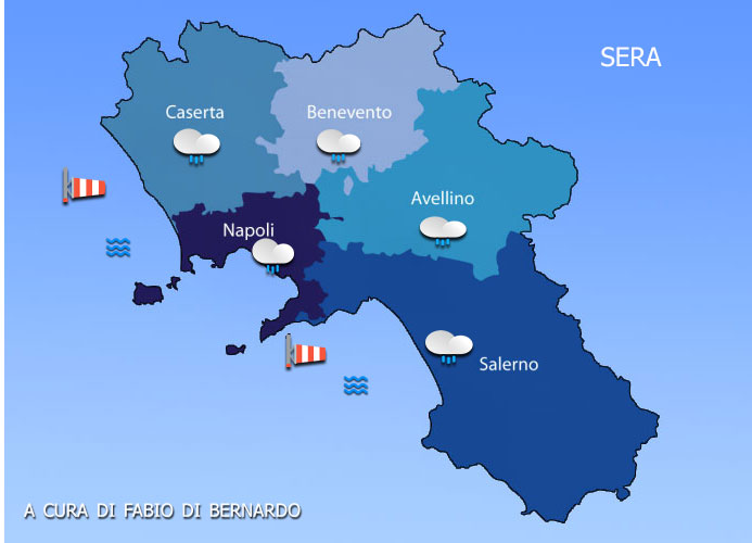 Previsioni Campania 27/11/2023 – LUNEDI’ – CSA Meteo