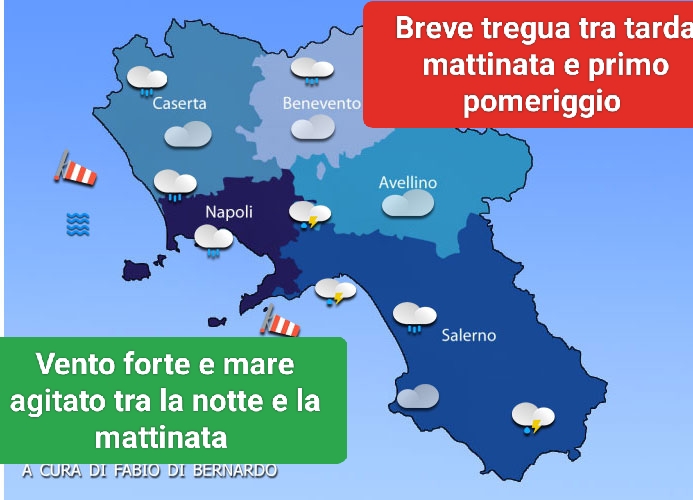 Previsioni Campania 03/11/2023 – VENERDI’ –  CSA Meteo
