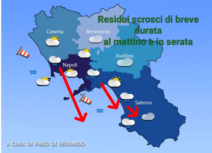 Previsioni Campania 11/11/2023 – SABATO – CSA Meteo