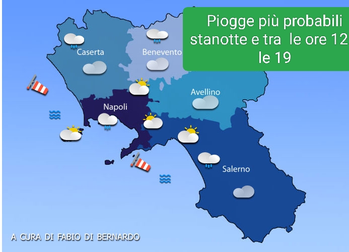 Previsioni Campania 12/11/2023 – DOMENICA – CSA Meteo