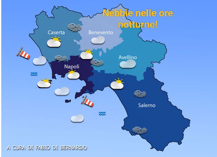 Previsioni Campania 14/11/2023 – MARTEDI’ – CSA Meteo