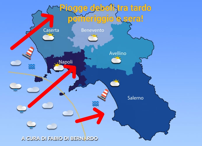 Previsioni Campania 24/11/2023 – VENERDI’ – CSA Meteo