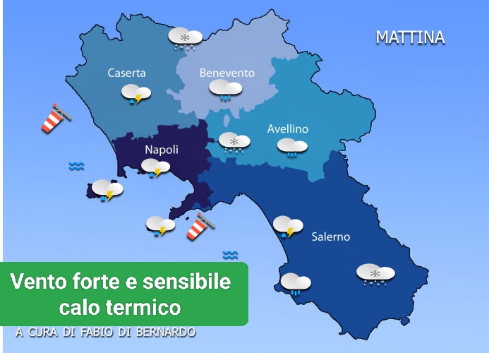 Previsioni Campania 25/11/2023 – SABATO – CSA Meteo