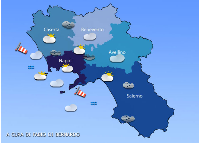 Previsioni Campania 13/12/2023 – MERCOLEDI’ –  CSA Meteo
