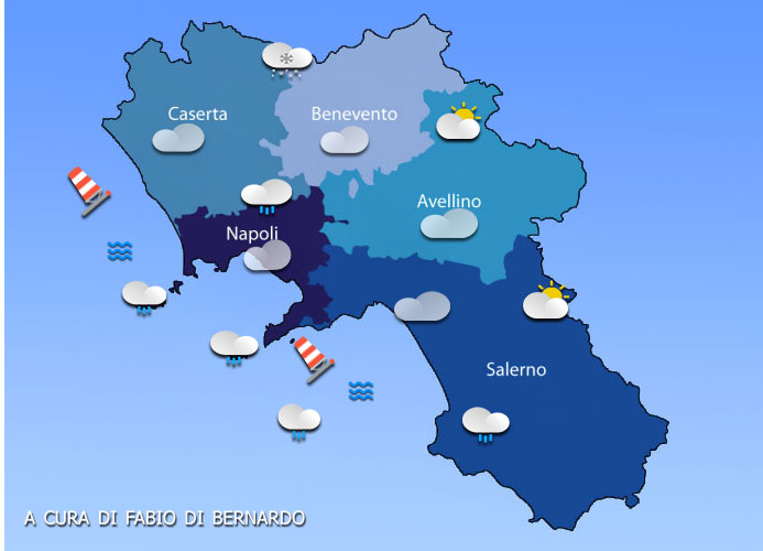 Previsioni Campania 11/01/2024 – GIOVEDI’ – CSA Meteo