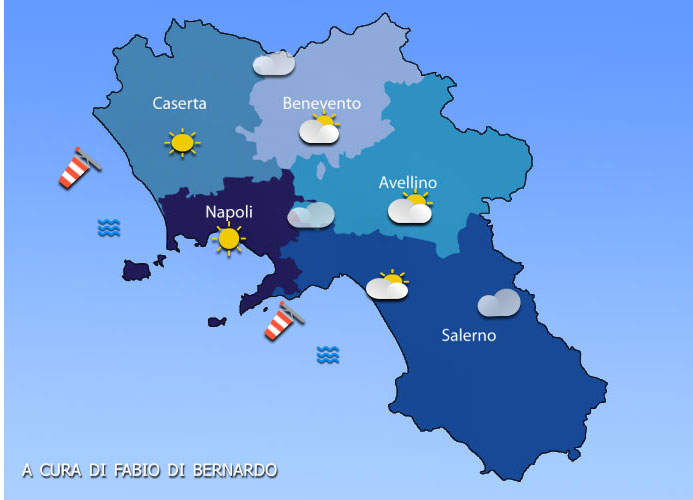 Previsioni Campania 13/01/2024 – SABATO – CSA Meteo
