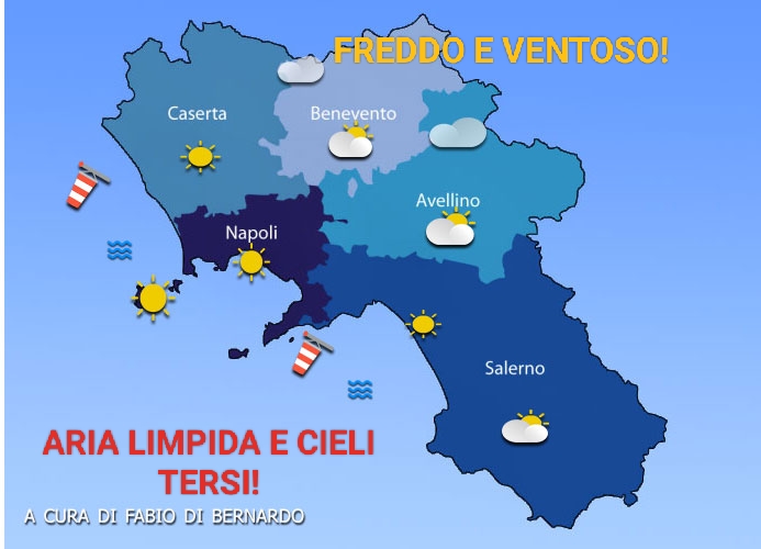 Previsioni Campania del 21/01/2024 – DOMENICA – CSA Meteo