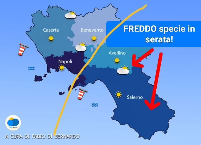 Previsioni Campania del 28/01/2024 – DOMENICA – CSA Meteo