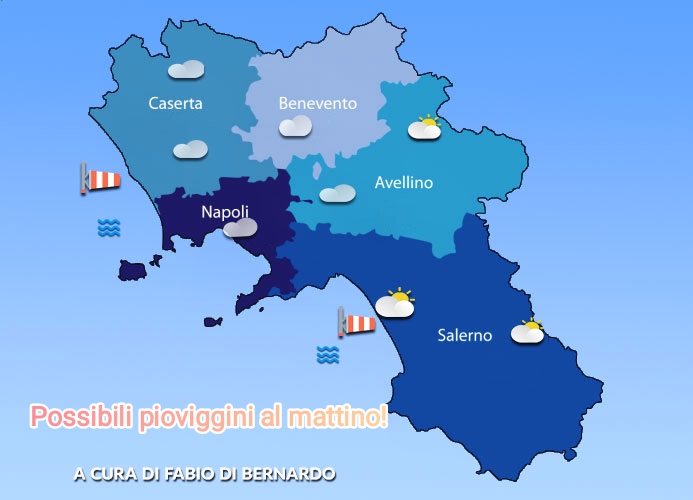 Previsioni Campania del 08/02/2024 – GIOVEDÌ – CSA meteo