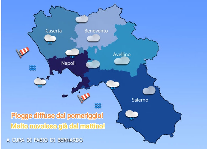 Previsioni Campania 10/03/2024 – DOMENICA – CSA meteo