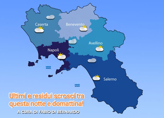 PREVISIONI CAMPANIA 20/08/2024 – MARTEDI’ – CSA METEO