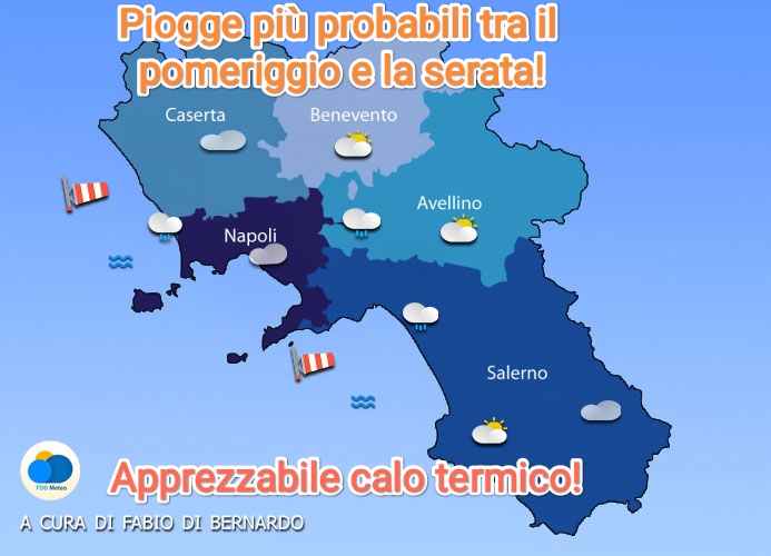 PREVISIONI CAMPANIA 18/08/2024 – DOMENICA – CSA METEO