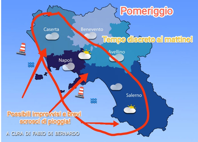 PREVISIONI CAMPANIA 21/08/2024 – MERCOLEDI’ – CSA METEO