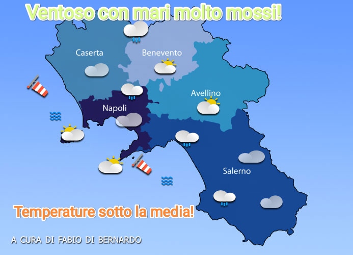 PREVISIONI CAMPANIA 13/09/2024 – VENERDI’ – CSA METEO
