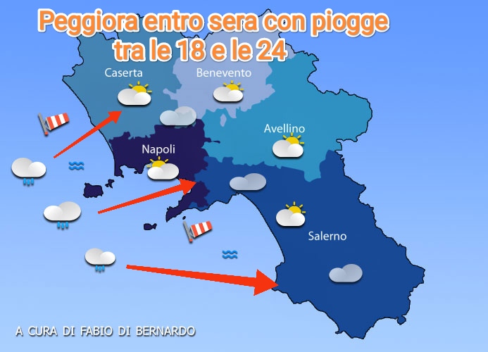 PREVISIONI CAMPANIA 10/10/2024 – GIOVEDI’– CSA METEO