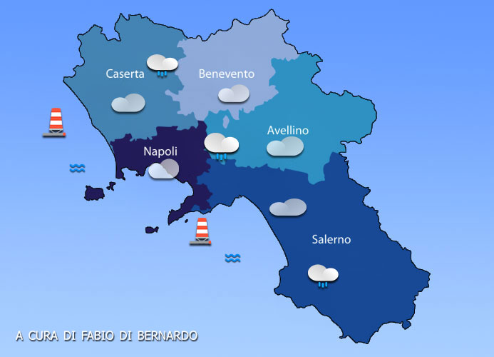 PREVISIONI CAMPANIA 22/10/2024 – MARTEDI’ – CSA METEO