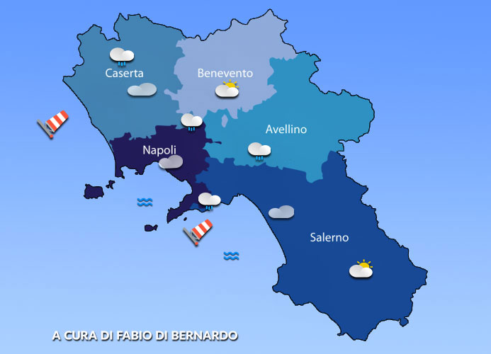 PREVISIONI CAMPANIA  19/11/2024 E 20/11/2024 – MARTEDI’ E MERCOLEDI’  – CSA METEO