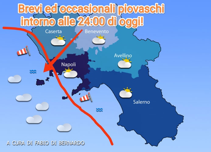 PREVISIONI CAMPANIA  08/11/2024 – VENERDI’  – CSA METEO