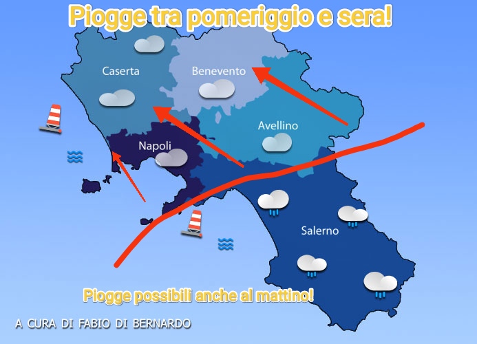 PREVISIONI CAMPANIA  12/11/2024 – MARTEDI’  – CSA METEO