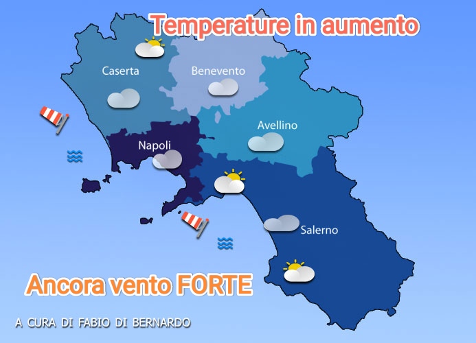 PREVISIONI CAMPANIA  17/01/2025 – VENERDI’– CSA METEO