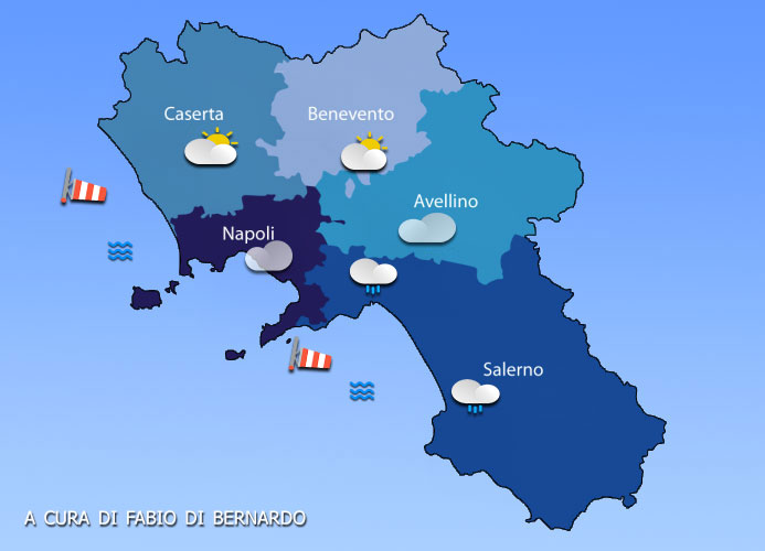 PREVISIONI CAMPANIA  29/01/2025 – MERCOLEDI’– CSA METEO
