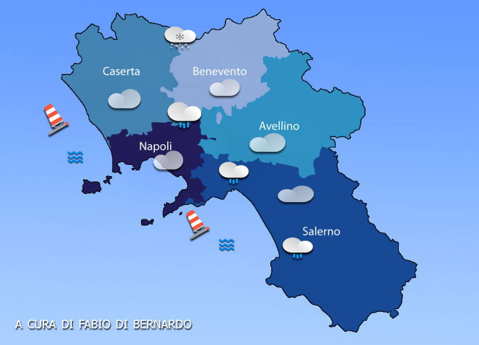 PREVISIONI CAMPANIA  08/02/2025 – SABATO– CSA METEO