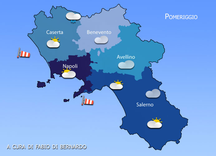 PREVISIONI CAMPANIA 17 MAGGIO 2025 – SABATO – CSA METEO