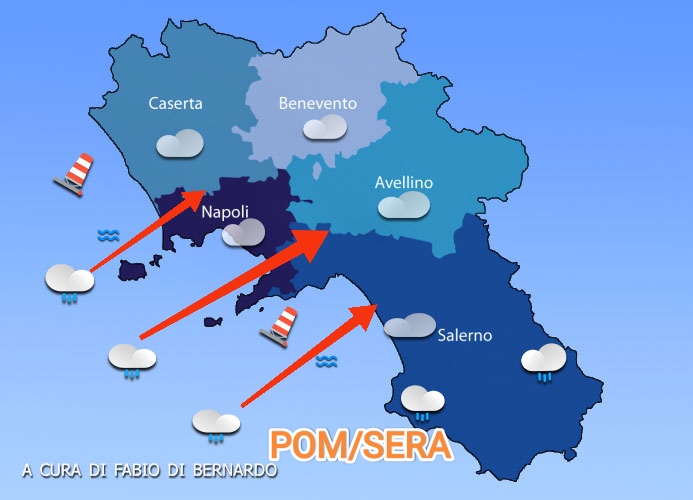 PREVISIONI CAMPANIA 15 MAGGIO 2025 – GIOVEDI’ – CSA METEO