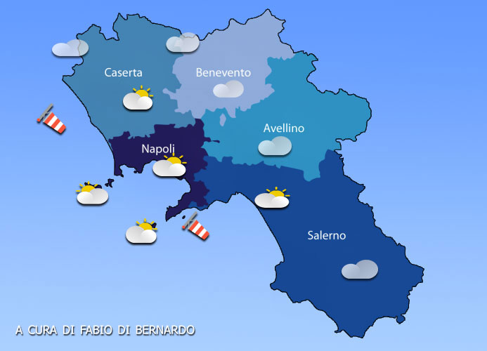 PREVISIONI CAMPANIA 24 MAGGIO 2025 – SABATO – CSA METEO