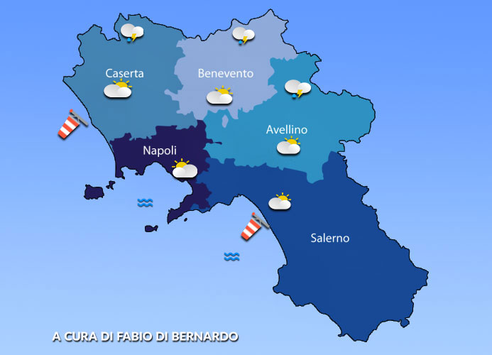 PREVISIONI CAMPANIA 30 LUGLIO 2025 – MERCOLEDI’ – CSA METEO