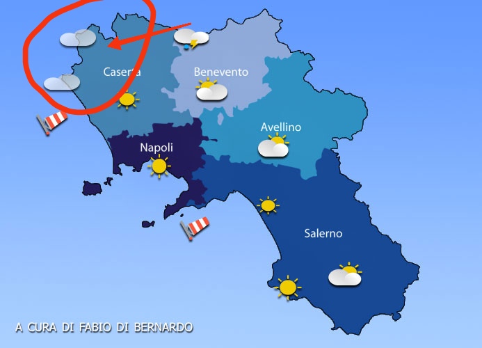 PREVISIONI CAMPANIA 15 GIUGNO 2025 – DOMENICA – CSA METEO