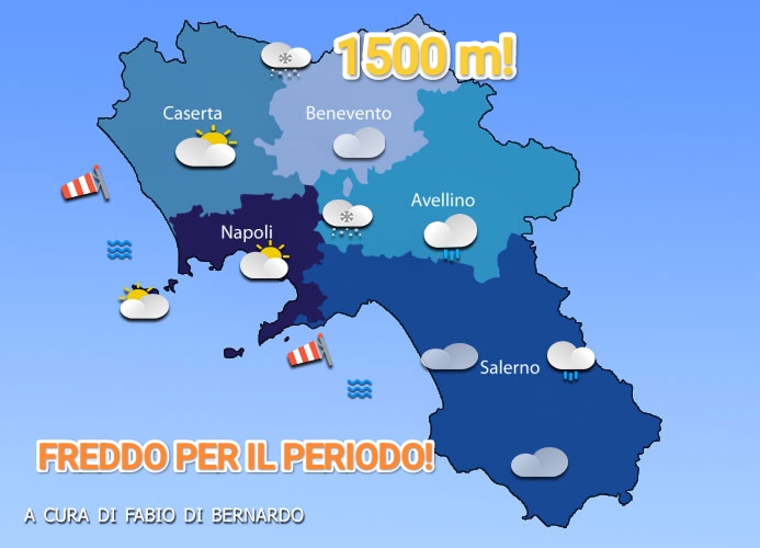 PREVISIONI CAMPANIA  02 OTTOBRE 2025 – GIOVEDI’– CSA METEO
