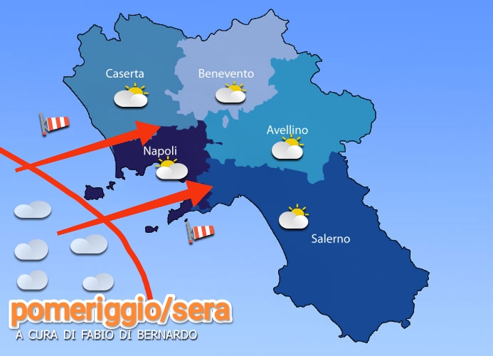 PREVISIONI CAMPANIA  20 OTTOBRE 2025 – LUNEDI’ – CSA METEO